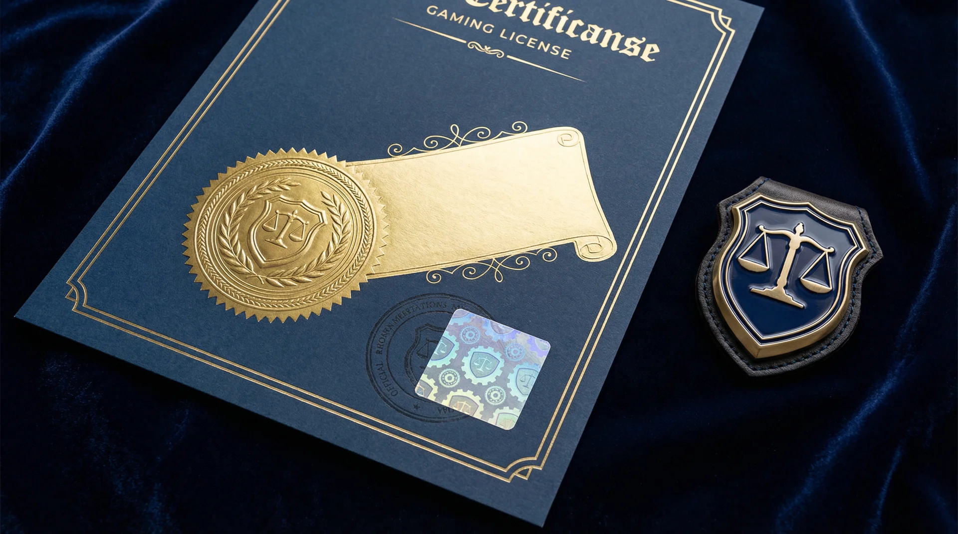 澳门博彩监察协调局颁发的正规博彩牌照徽章